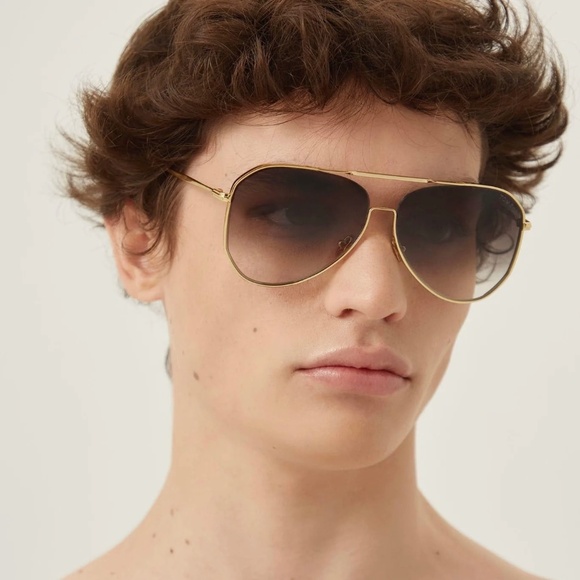 NEW TOM FORD TF853 12V UNISEX AVIATOR SUNGLASSES TOM FORD CHARLES-02 FT0853/S - Picture 2 of 11